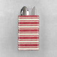coastal | navy cotton stripe | set of 8