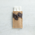 hand-tied ribbon | slate | set of 8