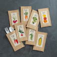 garden | assorted veggies | set of 8