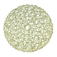 green woven vine plate charger