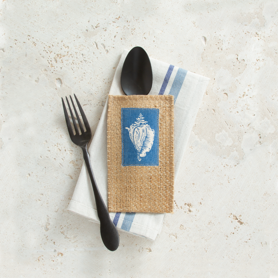 coastal | conch shell | set of 8 – Cutlery Couture