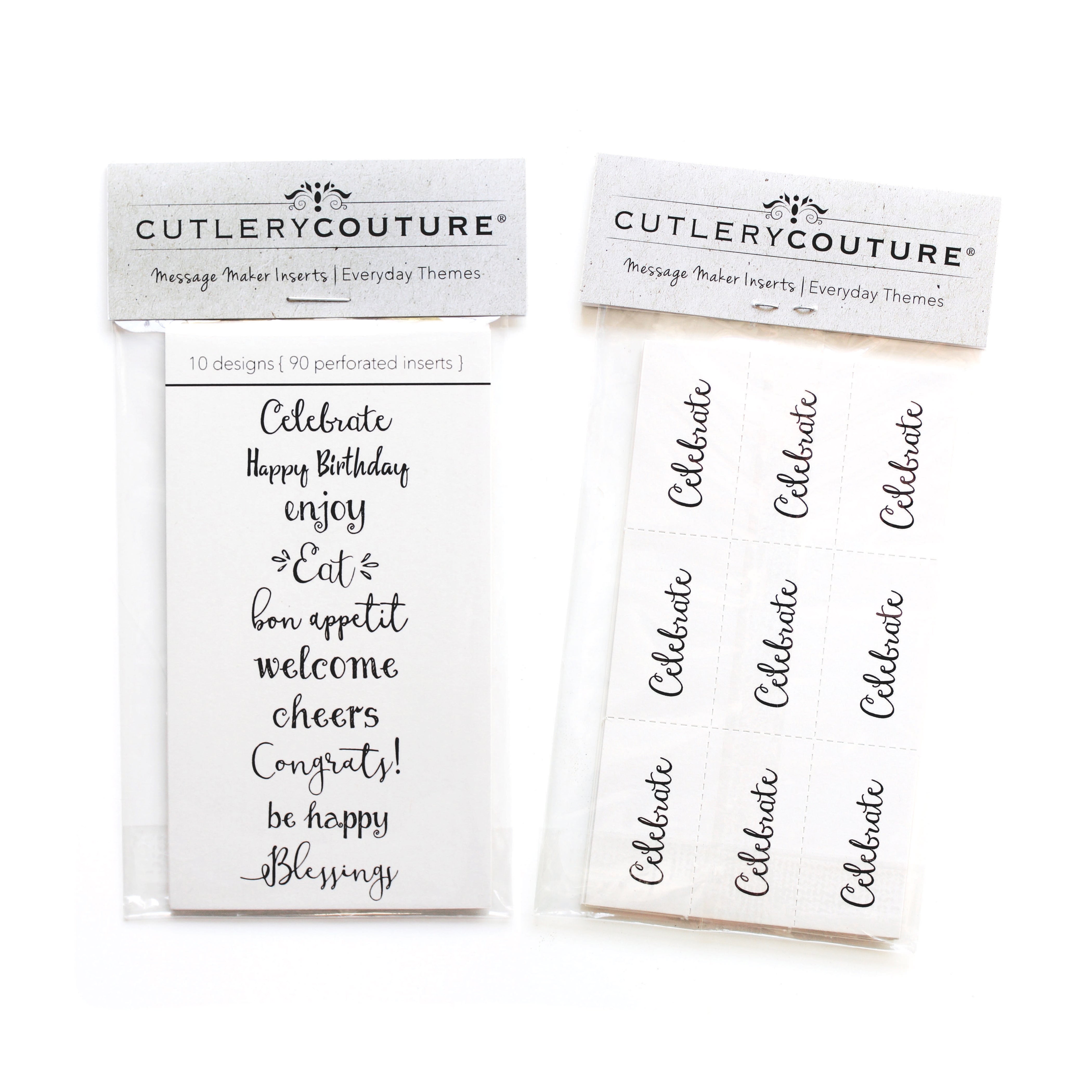 Message Inserts Design message maker | paper inserts | everyday – Cutlery Couture